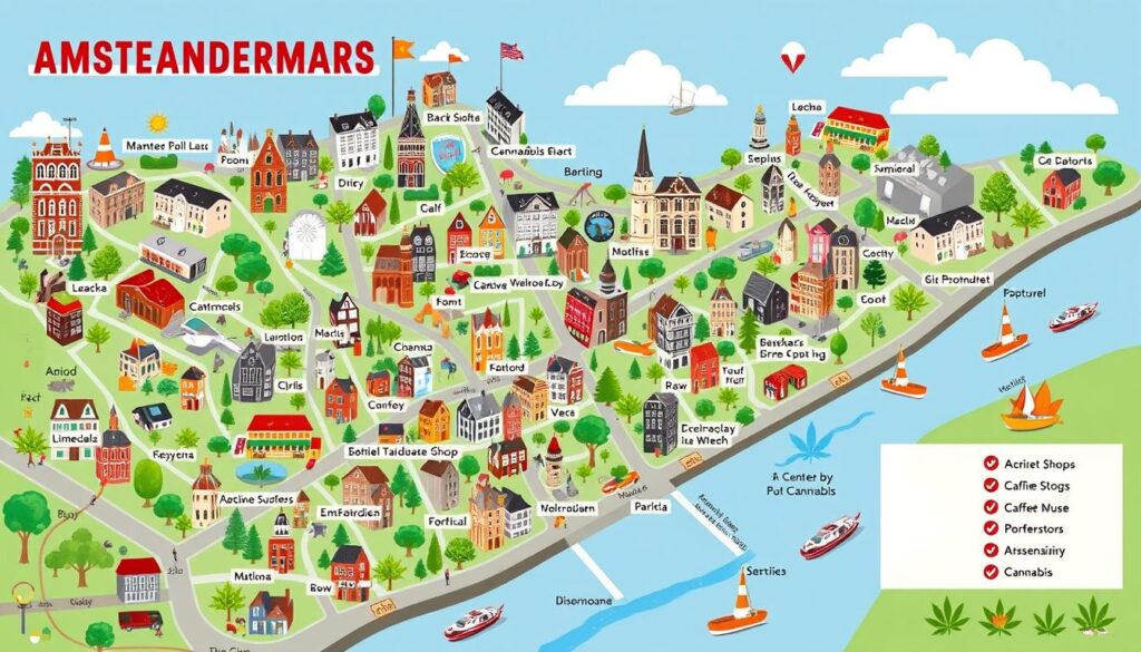 Amsterdam Cannabis Districts Map