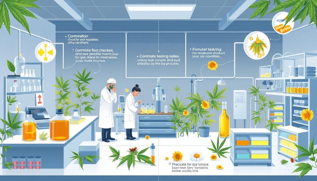 CBD製造プロセスの品質管理