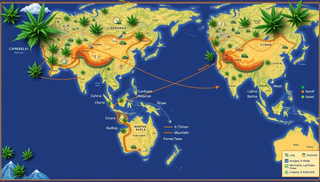 International Cannabis Trade Routes