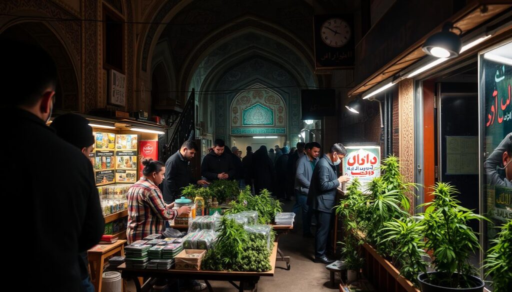 Tehran Black Market Marijuana Trade