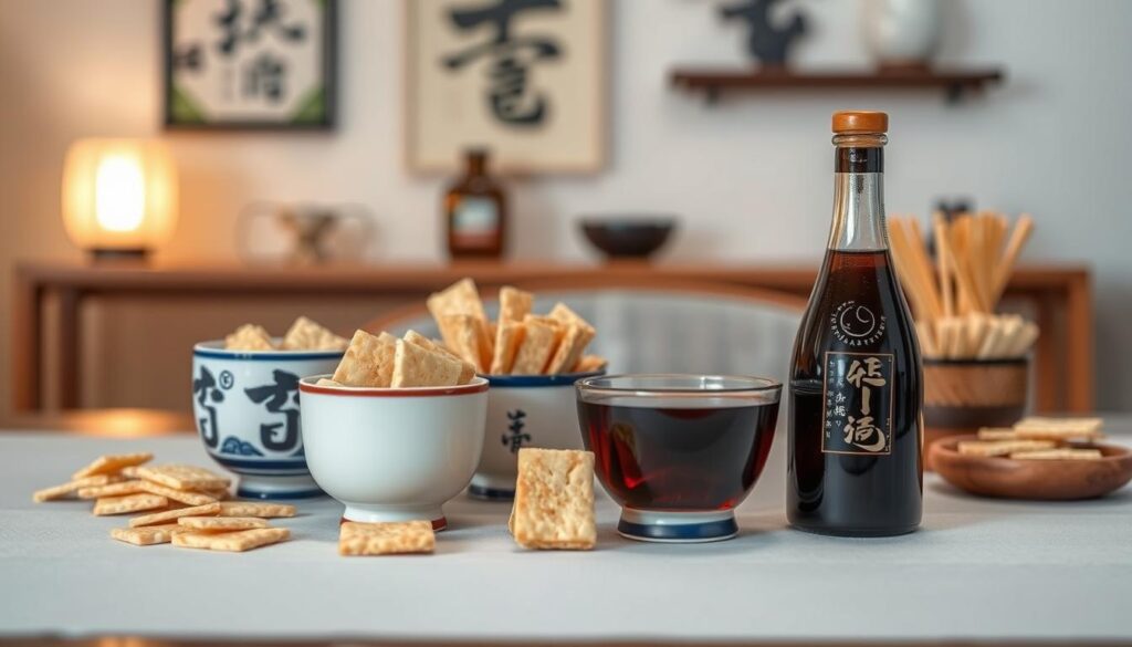 日本酒と浅草せんのペアリング