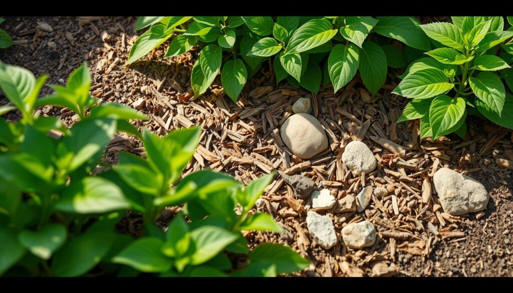 自然素材による雑草対策