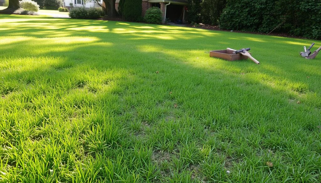 芝生の植え替えと更新