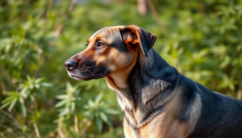 大麻犬による探知活動